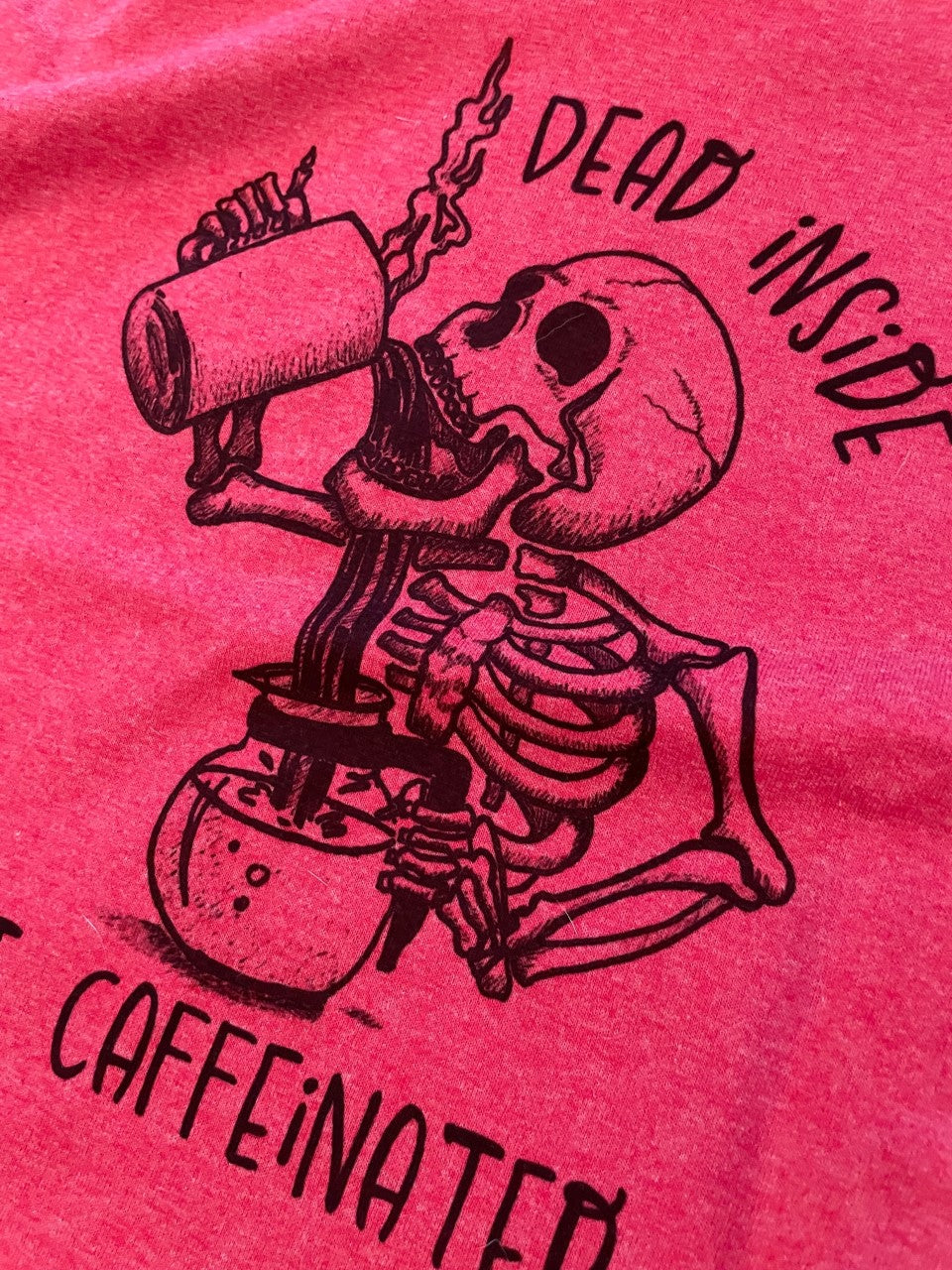 Dead Inside T-shirt Red Heather